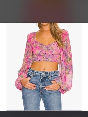 For Love and Lemons Trisha Crop Top